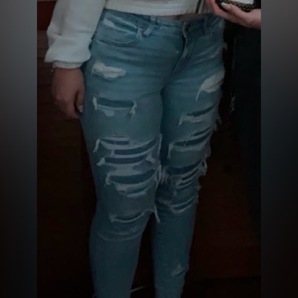 High waisted american eagle size 6 skinny jean - Picture 4 of 4